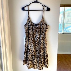 Cheetah Print Spaghetti Strap Dress